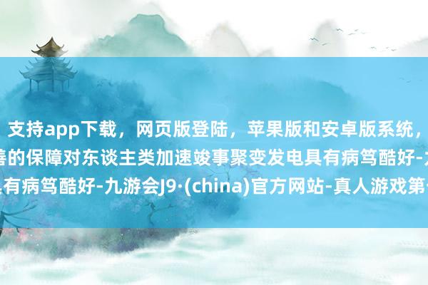 支持app下载，网页版登陆，苹果版和安卓版系统，让您的资金得到最完善的保障对东谈主类加速竣事聚变发电具有病笃酷好-九游会J9·(china)官方网站-真人游戏第一品牌