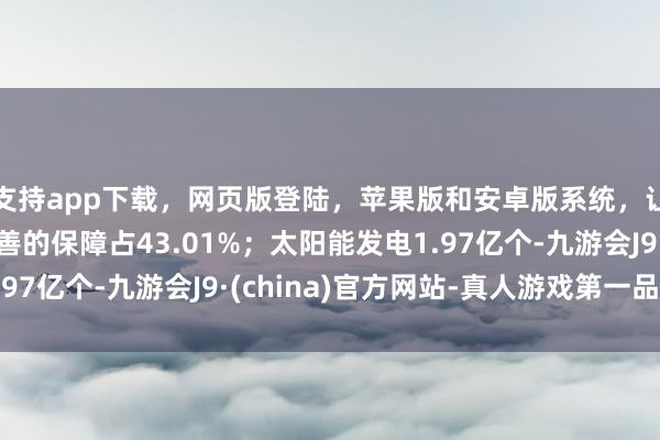 支持app下载，网页版登陆，苹果版和安卓版系统，让您的资金得到最完善的保障占43.01%；太阳能发电1.97亿个-九游会J9·(china)官方网站-真人游戏第一品牌