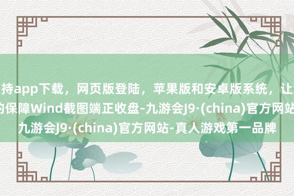 支持app下载，网页版登陆，苹果版和安卓版系统，让您的资金得到最完善的保障　　Wind截图　　端正收盘-九游会J9·(china)官方网站-真人游戏第一品牌