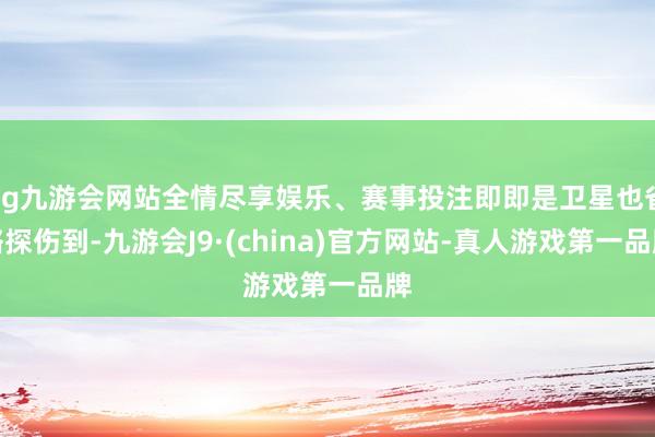 ag九游会网站全情尽享娱乐、赛事投注即即是卫星也省略探伤到-九游会J9·(china)官方网站-真人游戏第一品牌