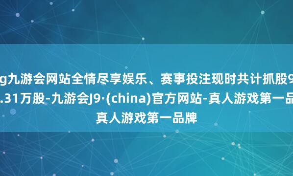 ag九游会网站全情尽享娱乐、赛事投注现时共计抓股9725.31万股-九游会J9·(china)官方网站-真人游戏第一品牌