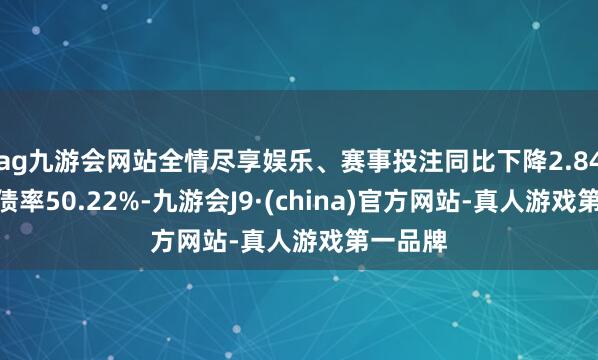 ag九游会网站全情尽享娱乐、赛事投注同比下降2.84%；欠债率50.22%-九游会J9·(china)官方网站-真人游戏第一品牌