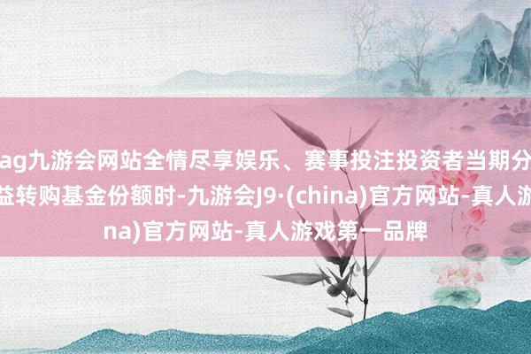 ag九游会网站全情尽享娱乐、赛事投注投资者当期分派的基金收益转购基金份额时-九游会J9·(china)官方网站-真人游戏第一品牌